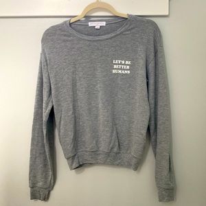 Spiritual Gangster Size S Grey sweatshirt. “Let’s be better humans”